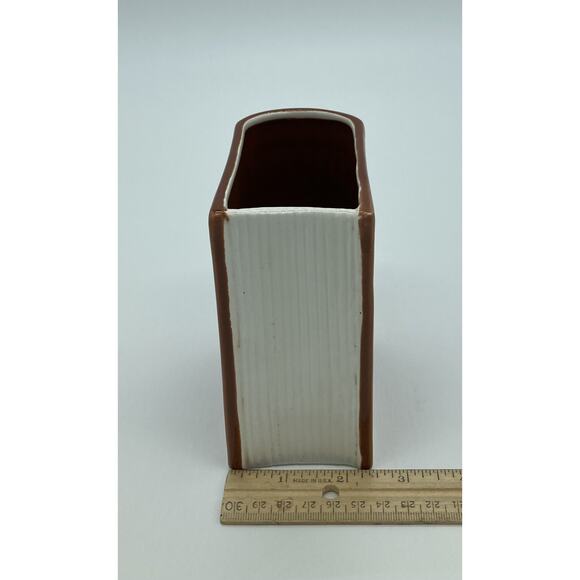 Relpo Ceramic Bible Planter Pencil Holder Gift Multipurpose Use 5 X 4 Brown EUC - Picture 10 of 10